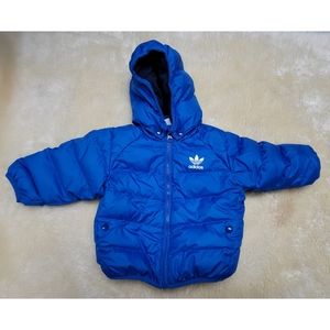 Adidas puffer jacket baby boy 9 months blue royal color